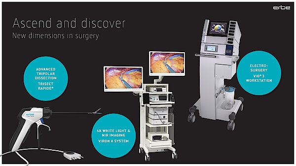 exceptional service due to VIO® Workstation, VIRON X System and TriSect rapide®; ascend and discover new horizons in surgery